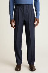 Italian Pleated Wool Trouser / Bonobos On Sale
