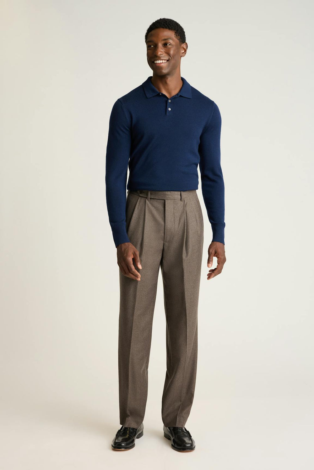 Italian Pleated Wool Trouser / Bonobos Outlet