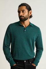 Hudson Long Sleeve Sweater Polo / Bonobos Outlet