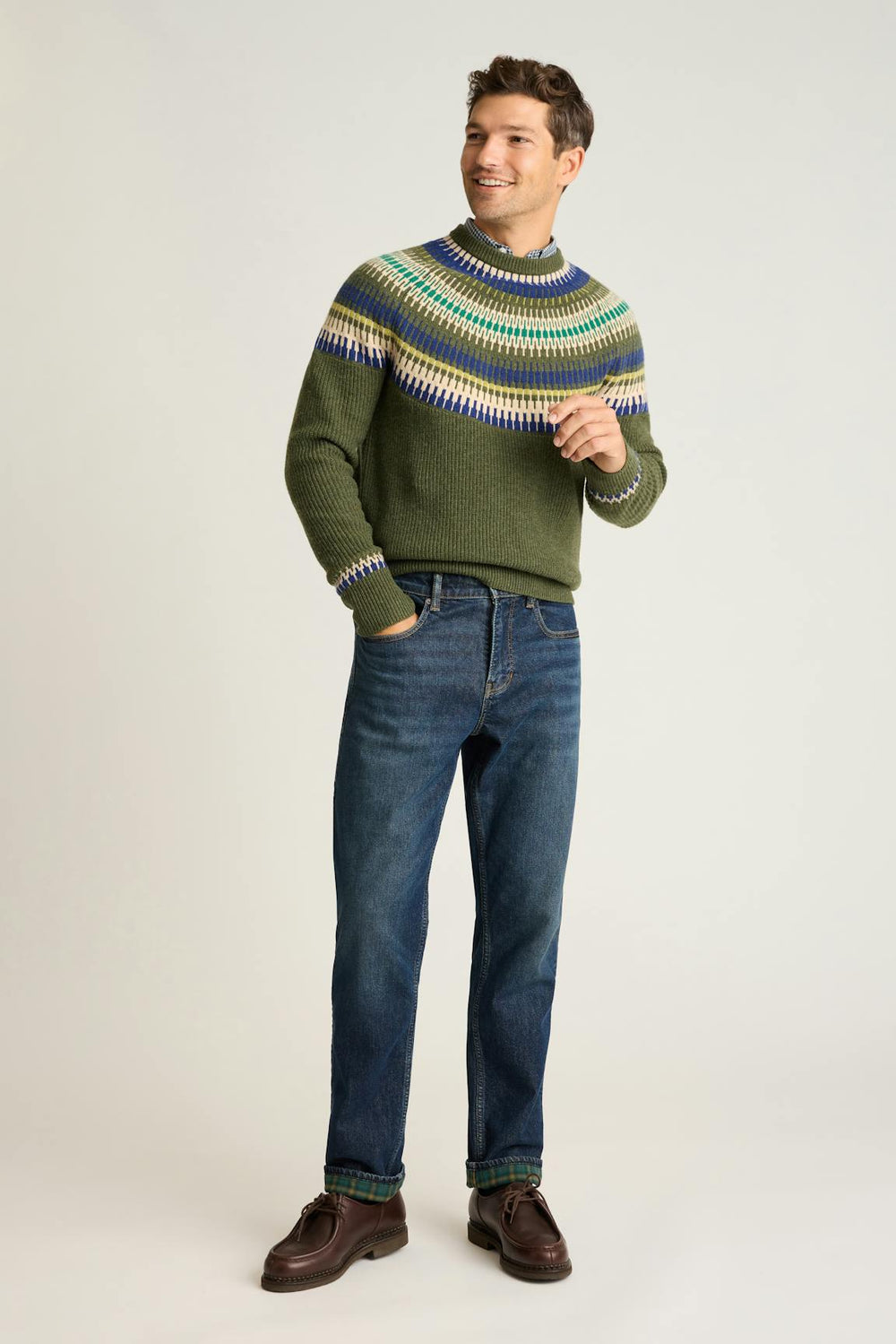 Jazzy Fair Isle Sweater / Bonobos On Sale