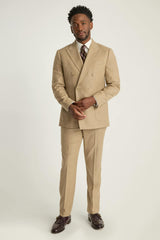 Jetsetter Italian Flannel Double Breasted Blazer / Bonobos For Sale
