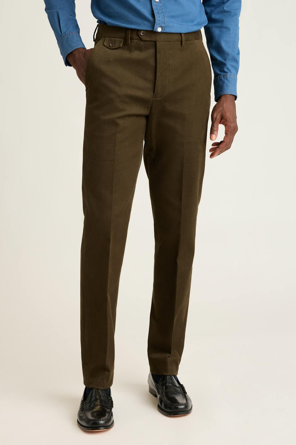 Jetsetter Italian Brushed Cotton Dress Pant / Bonobos On Sale