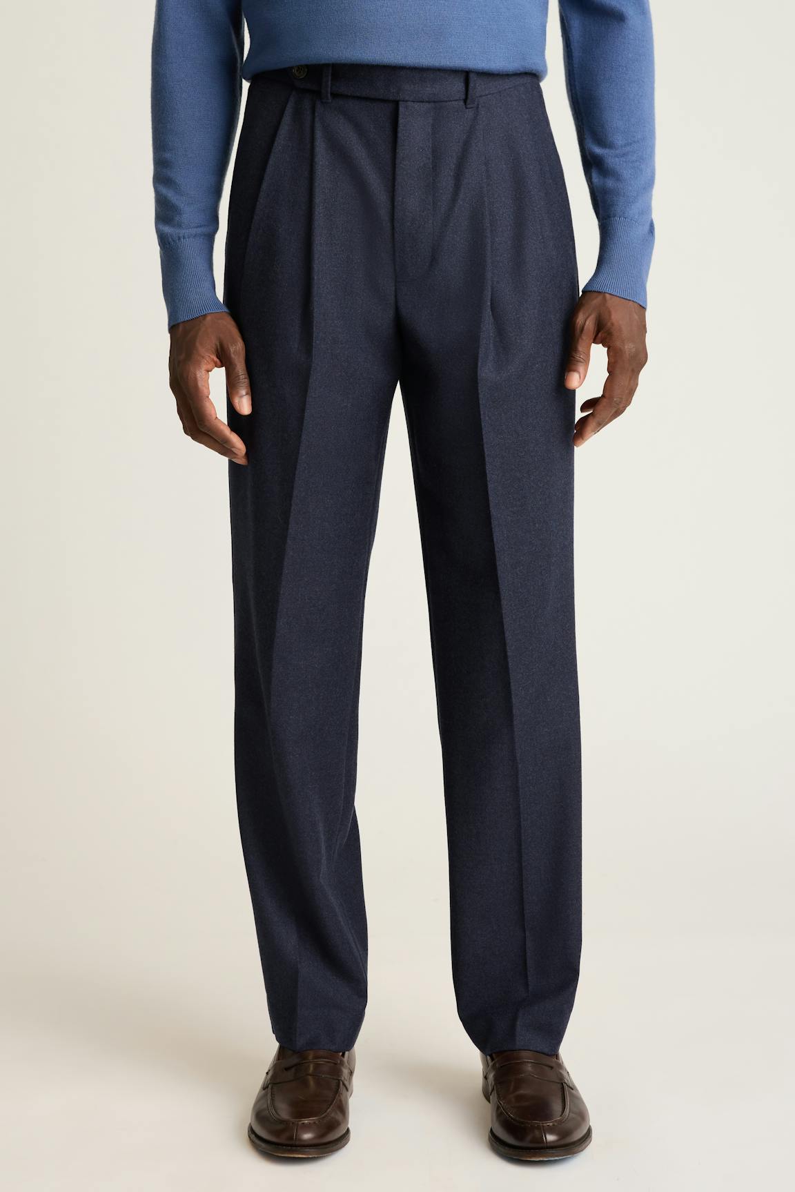 Italian Pleated Wool Trouser / Bonobos On Sale