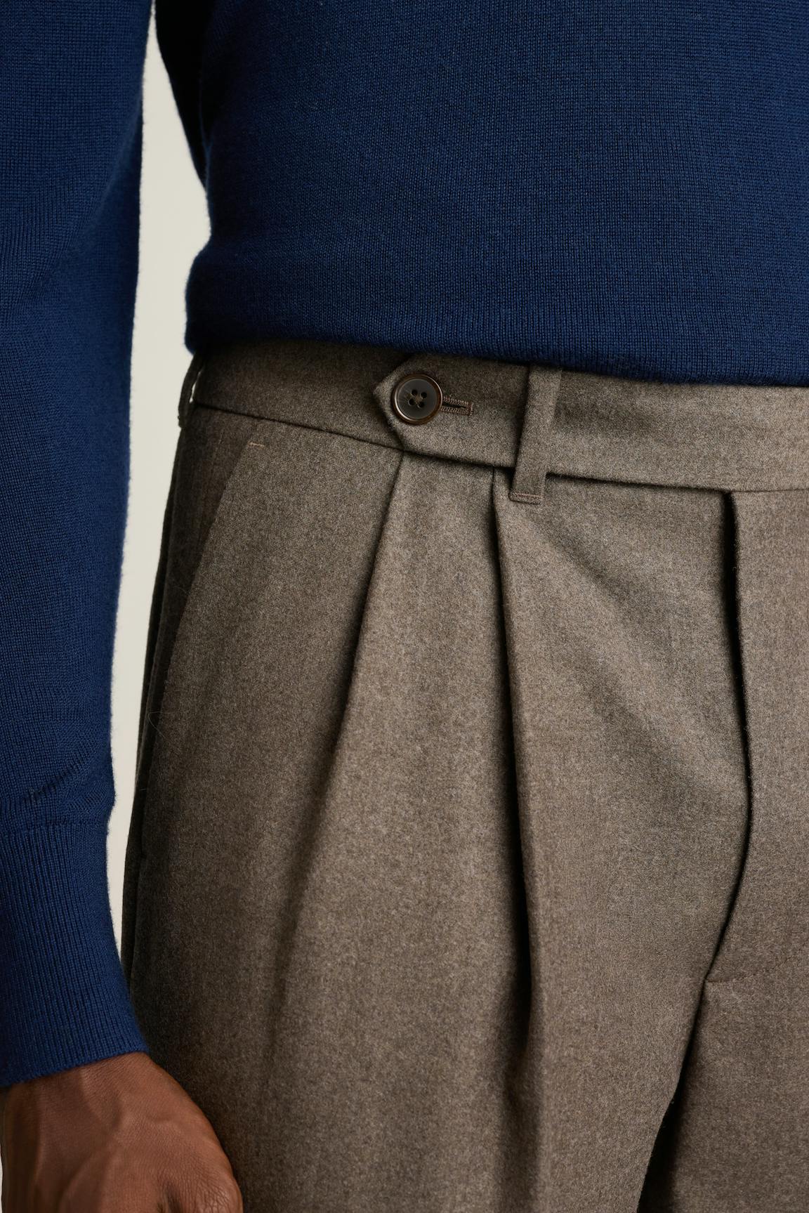 Italian Pleated Wool Trouser / Bonobos Outlet