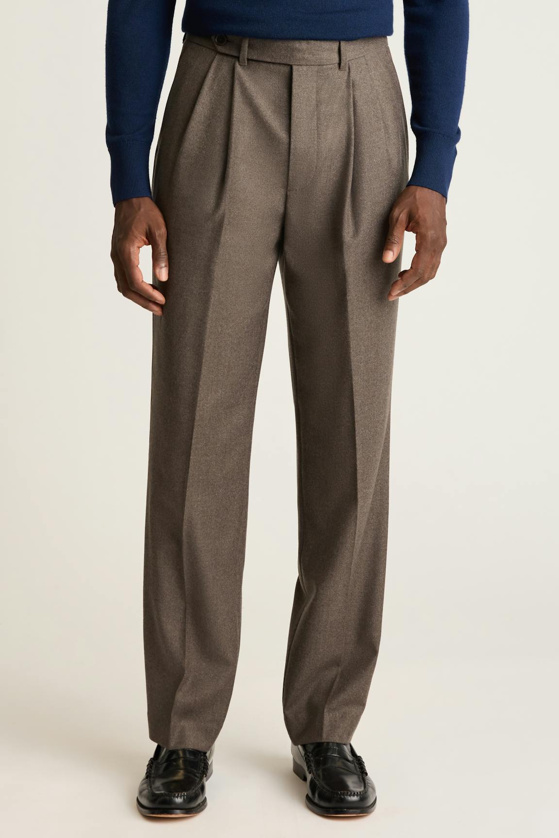 Italian Pleated Wool Trouser / Bonobos Outlet