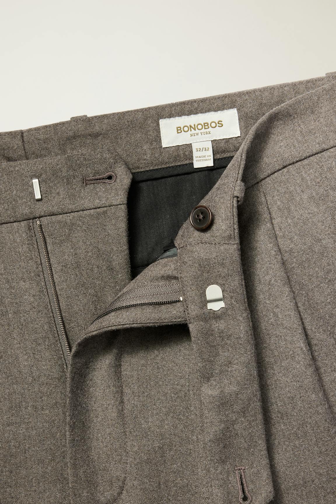 Italian Pleated Wool Trouser / Bonobos Outlet