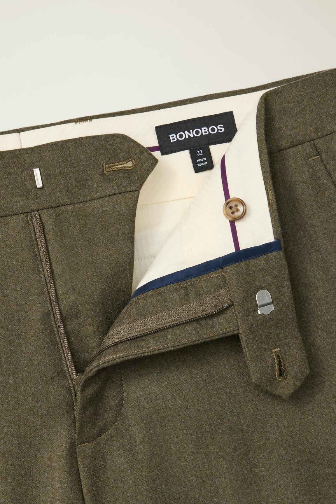 Jetsetter Italian Brushed Wool Dress Pant / Bonobos Discount