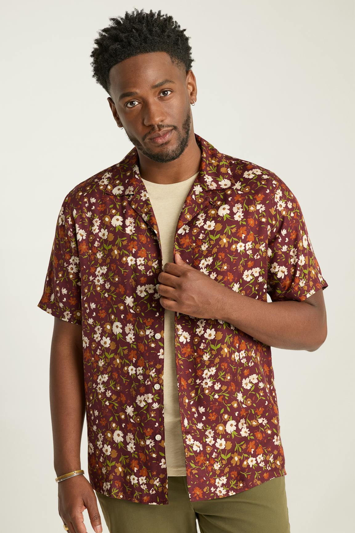 Riviera Silk Blend Cabana Shirt / Bonobos Outlet