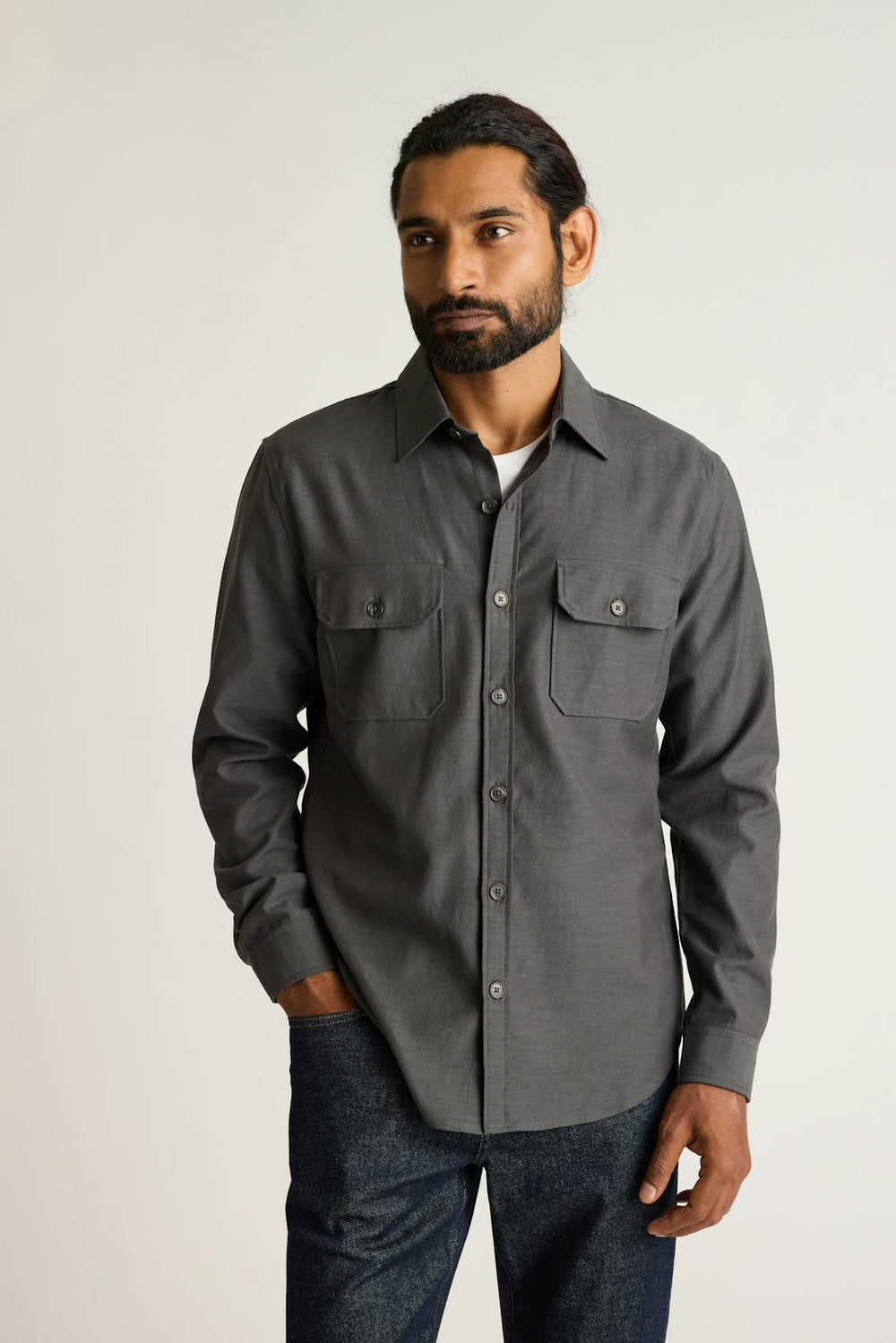 Garment-Dyed Utility Shirt / Bonobos For Sale