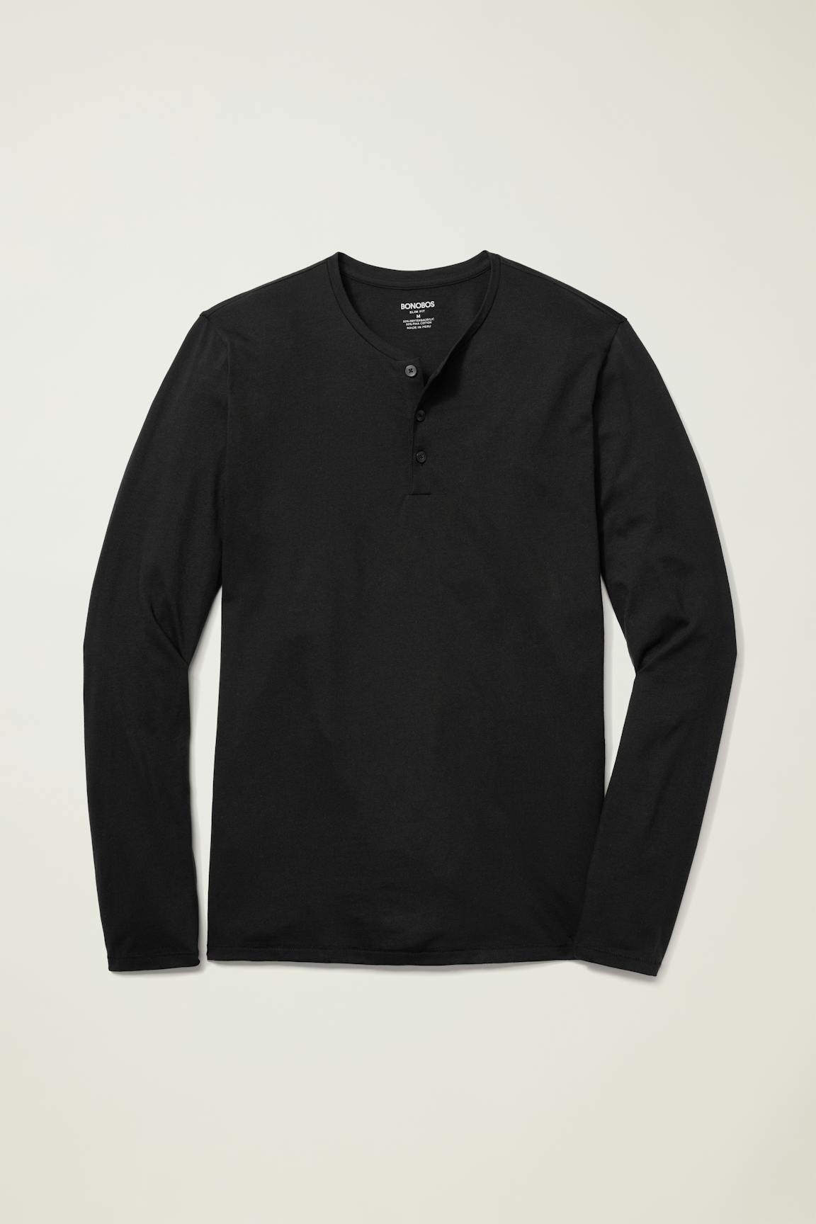 Pima Performance Long Sleeve Henley / Bonobos On Sale