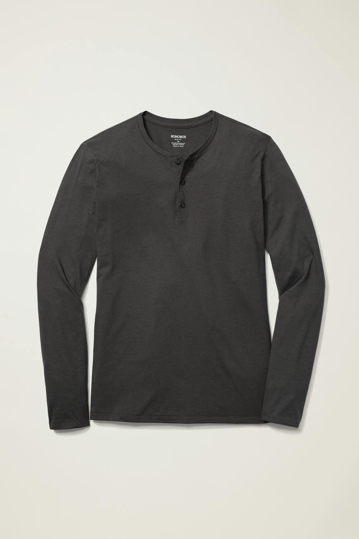 Pima Performance Long Sleeve Henley / Bonobos us