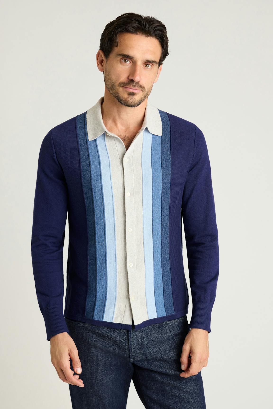 Hudson Long Sleeve Sweater Polo / Bonobos Outlet