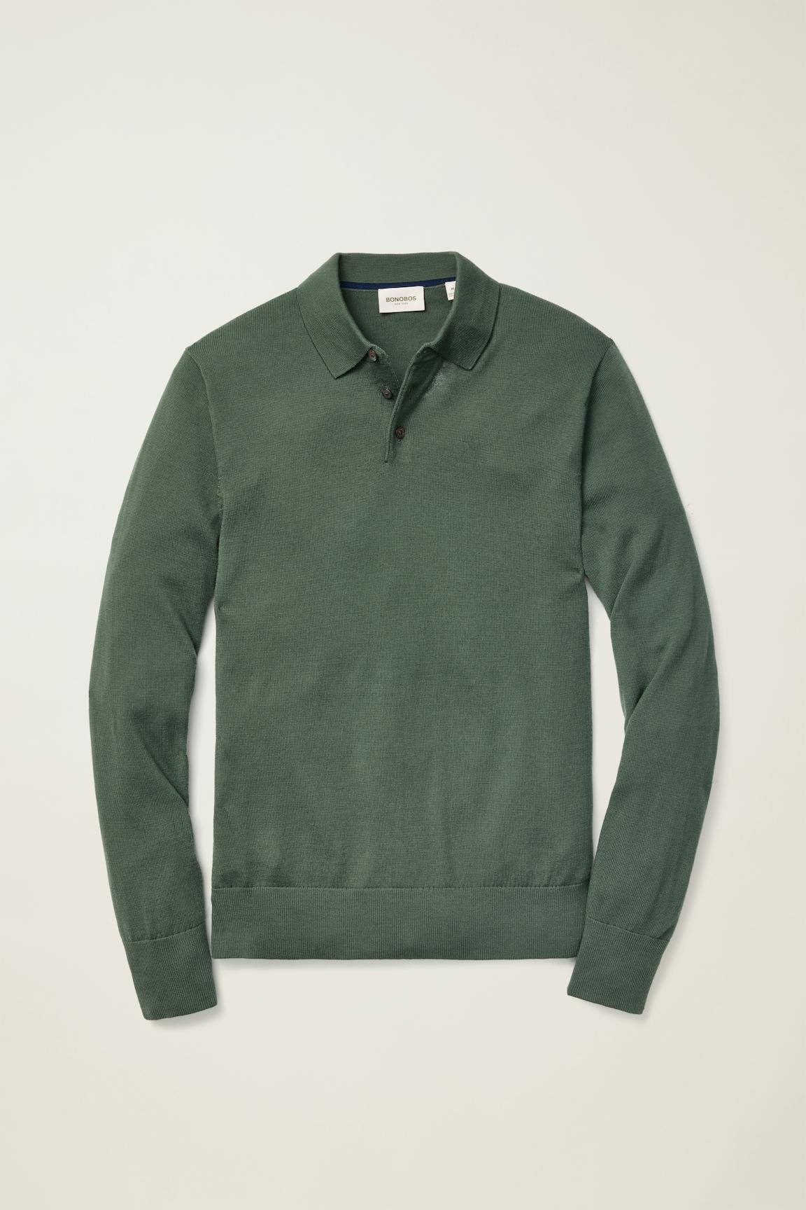 Merino Long Sleeve Sweater Polo / Bonobos us