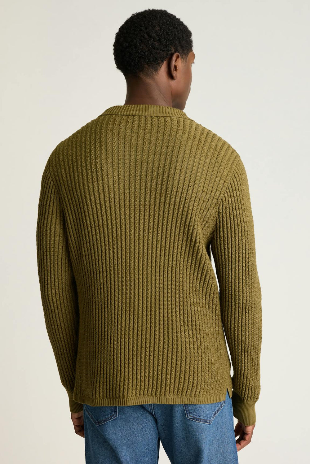 Hudson Long Sleeve Sweater Polo / Bonobos For Sale