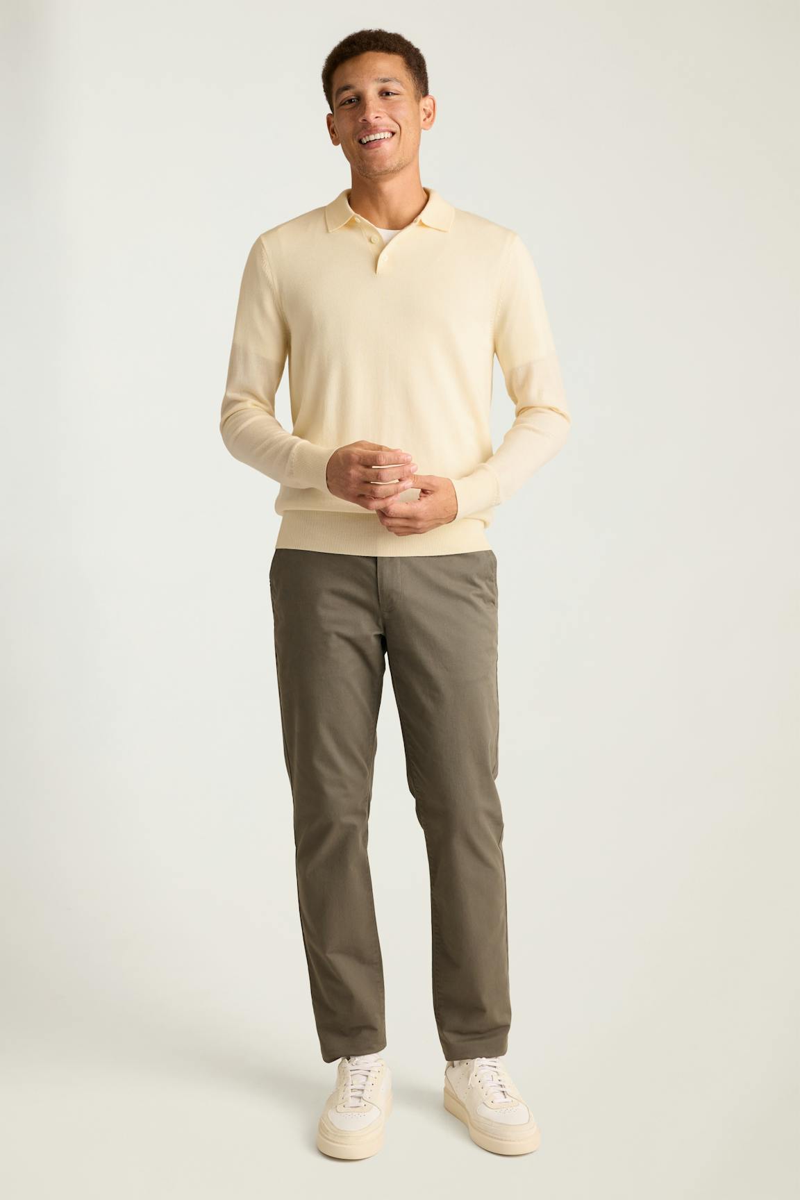 Merino Long Sleeve Sweater Polo / Bonobos