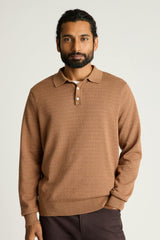 Hudson Long Sleeve Sweater Polo / Bonobos Online