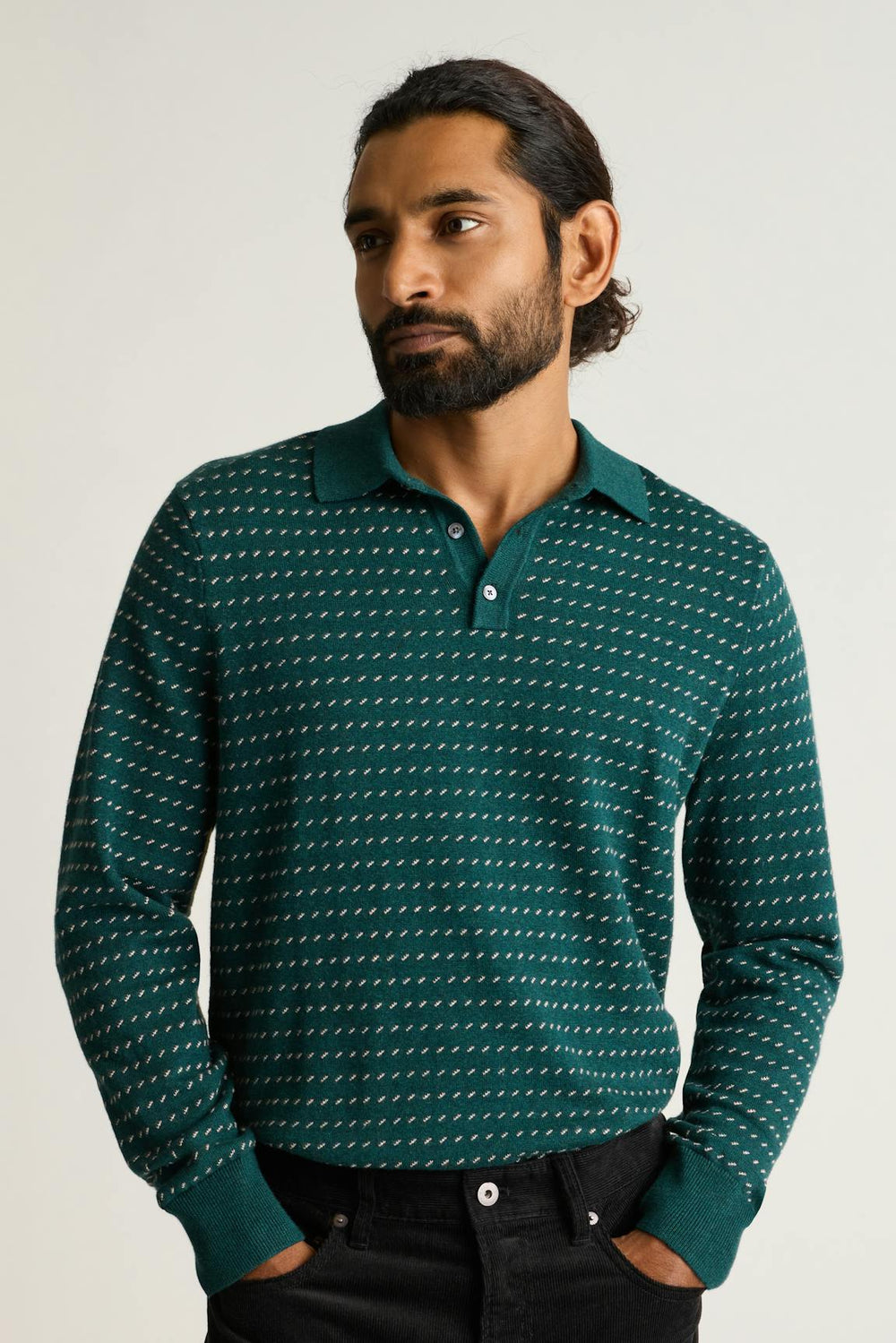 Hudson Long Sleeve Sweater Polo / Bonobos Outlet