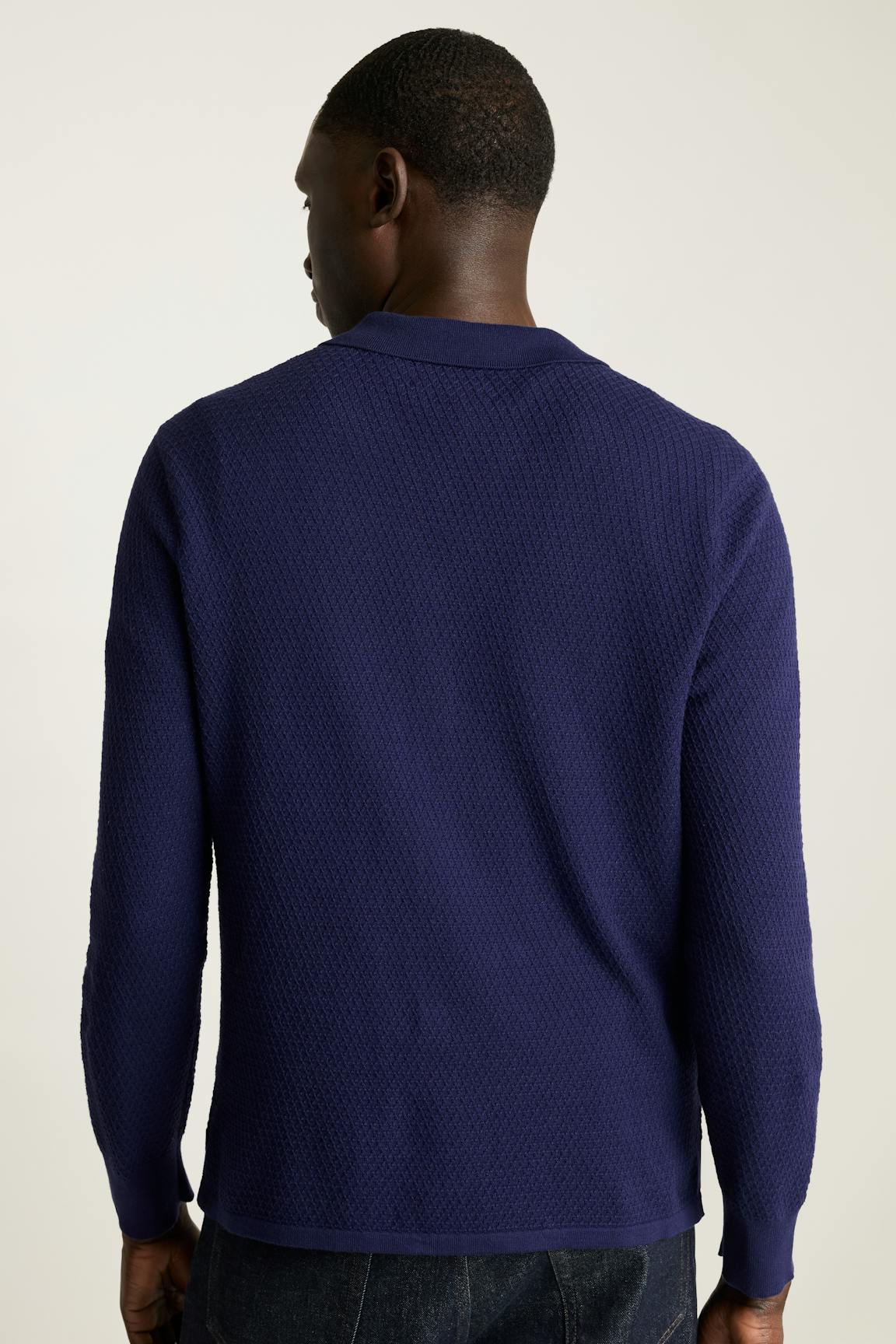 Hudson Long Sleeve Sweater Polo / Bonobos For Sale