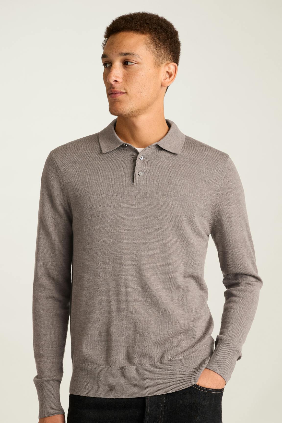 Merino Long Sleeve Sweater Polo / Bonobos