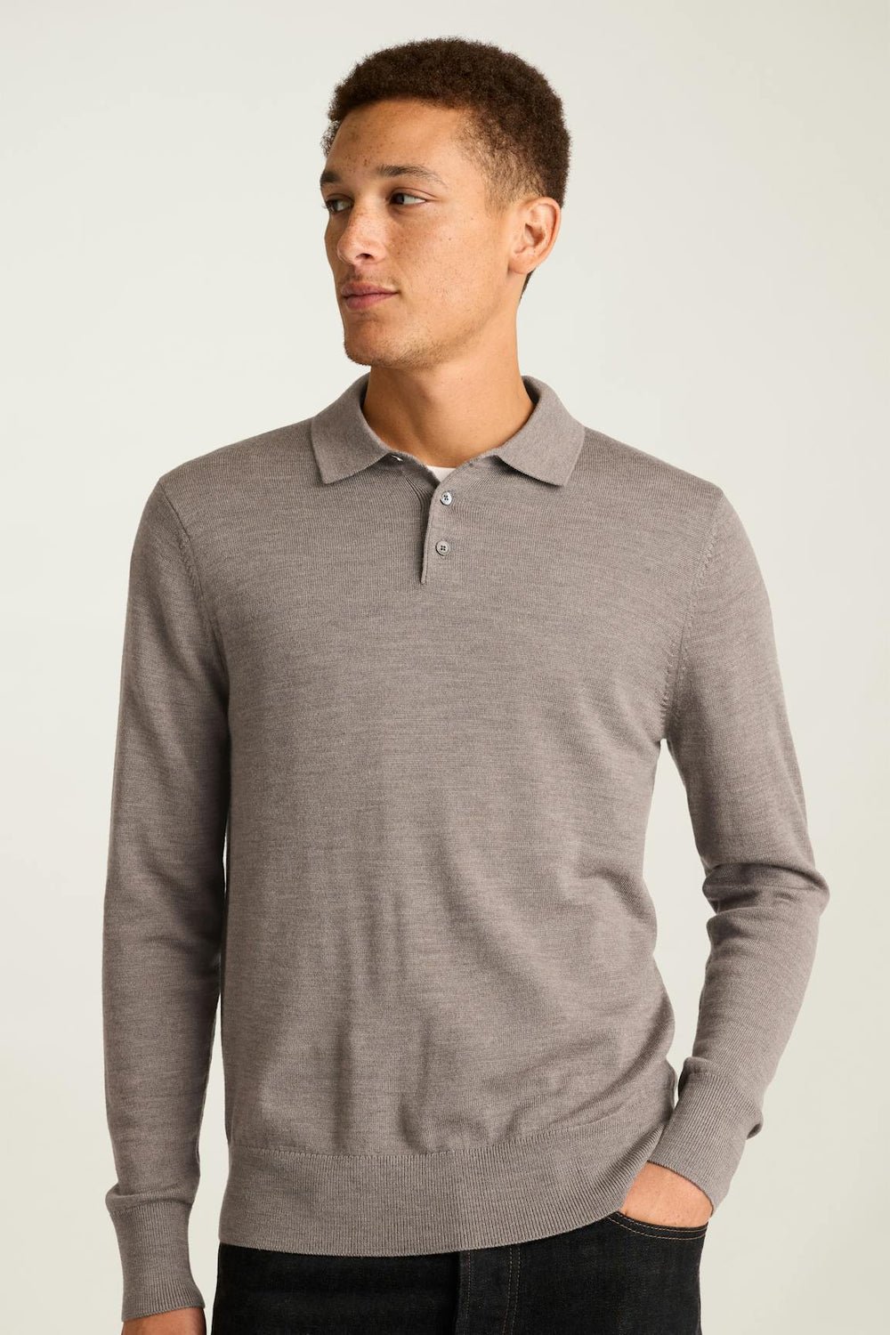 Merino Long Sleeve Sweater Polo / Bonobos