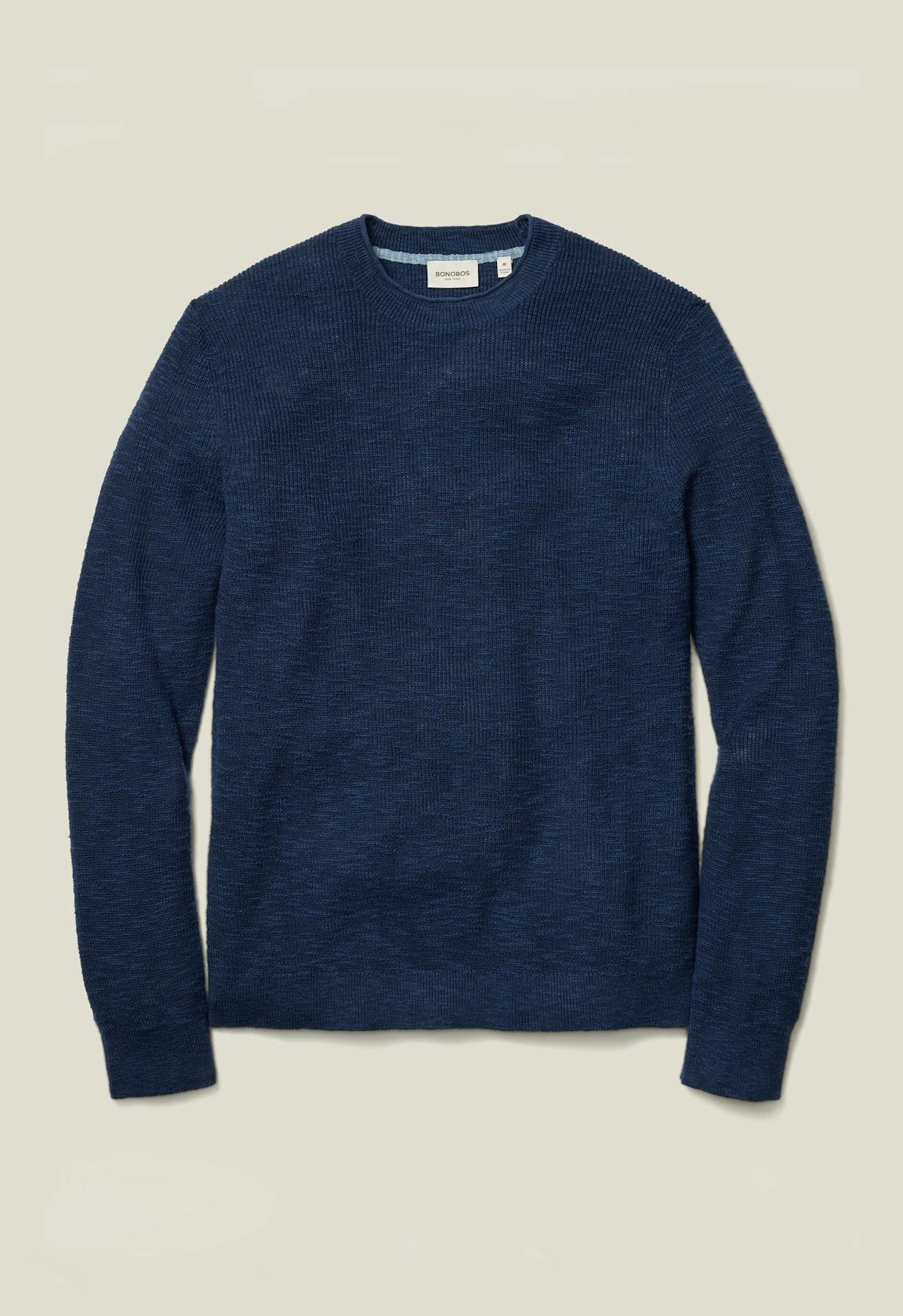Linen Cotton Roll Neck Sweater / Bonobos us