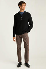 Cotton Cashmere Henley Sweater / Bonobos For Sale