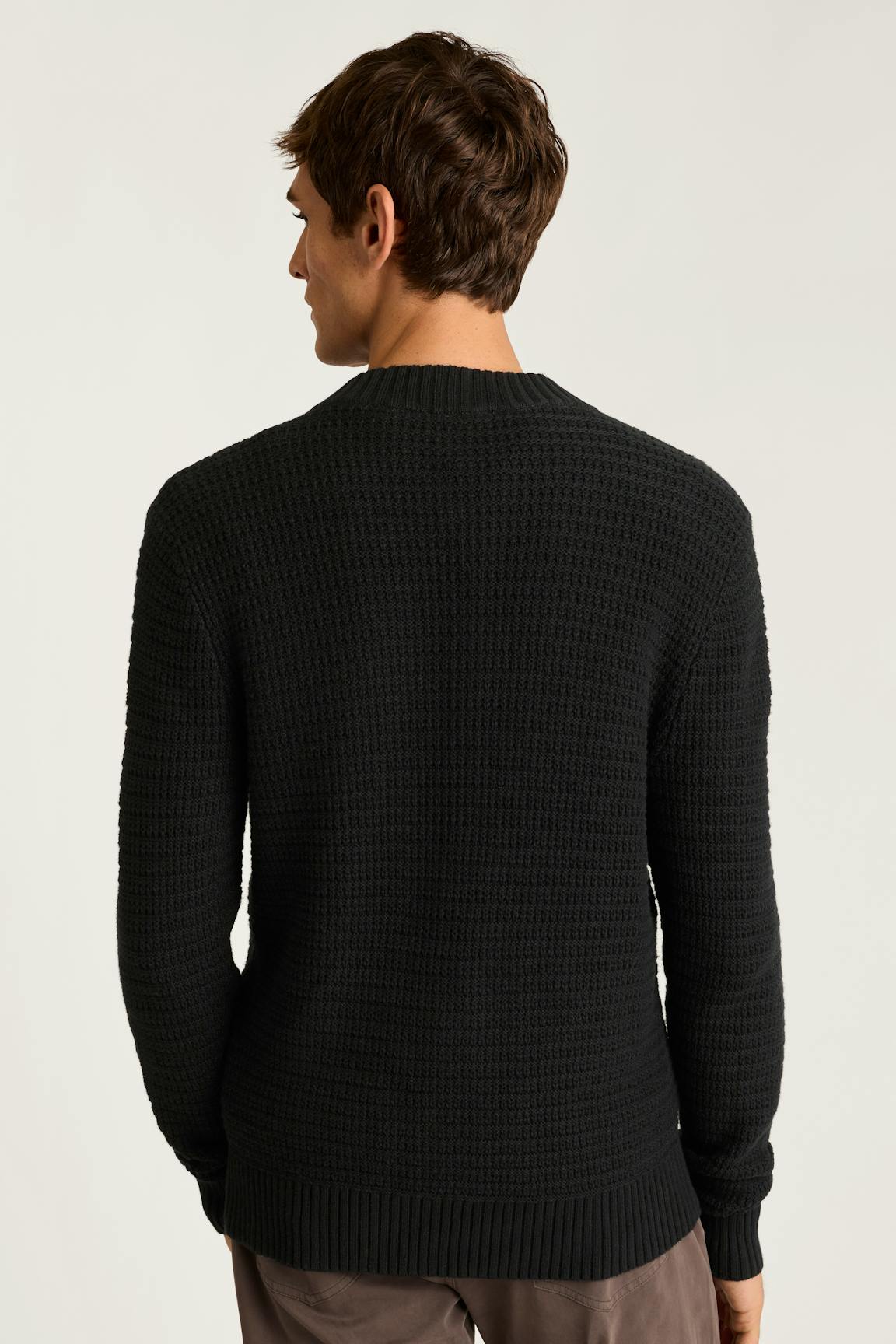 Cotton Cashmere Henley Sweater / Bonobos For Sale