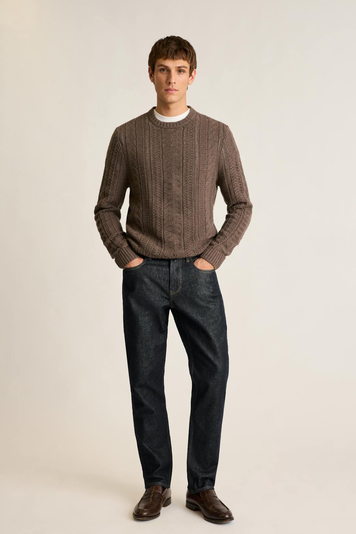 Merino Cable Sweater / Bonobos