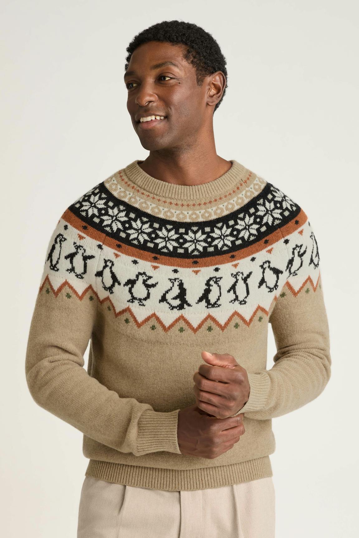 Disco Penguin Fair Isle Sweater / Bonobos Online