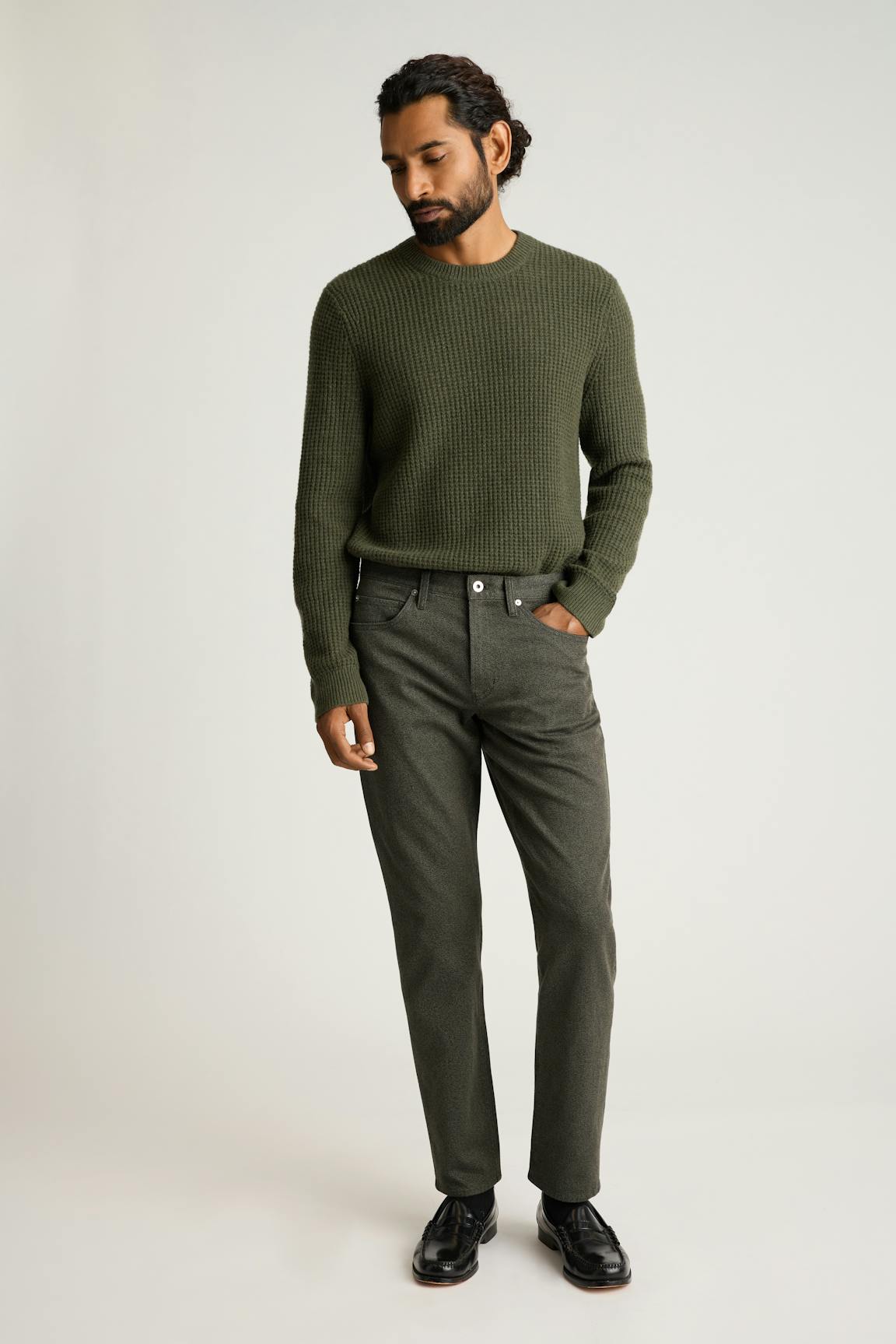 Italian Cashmere Crew Neck Sweater / Bonobos For Sale