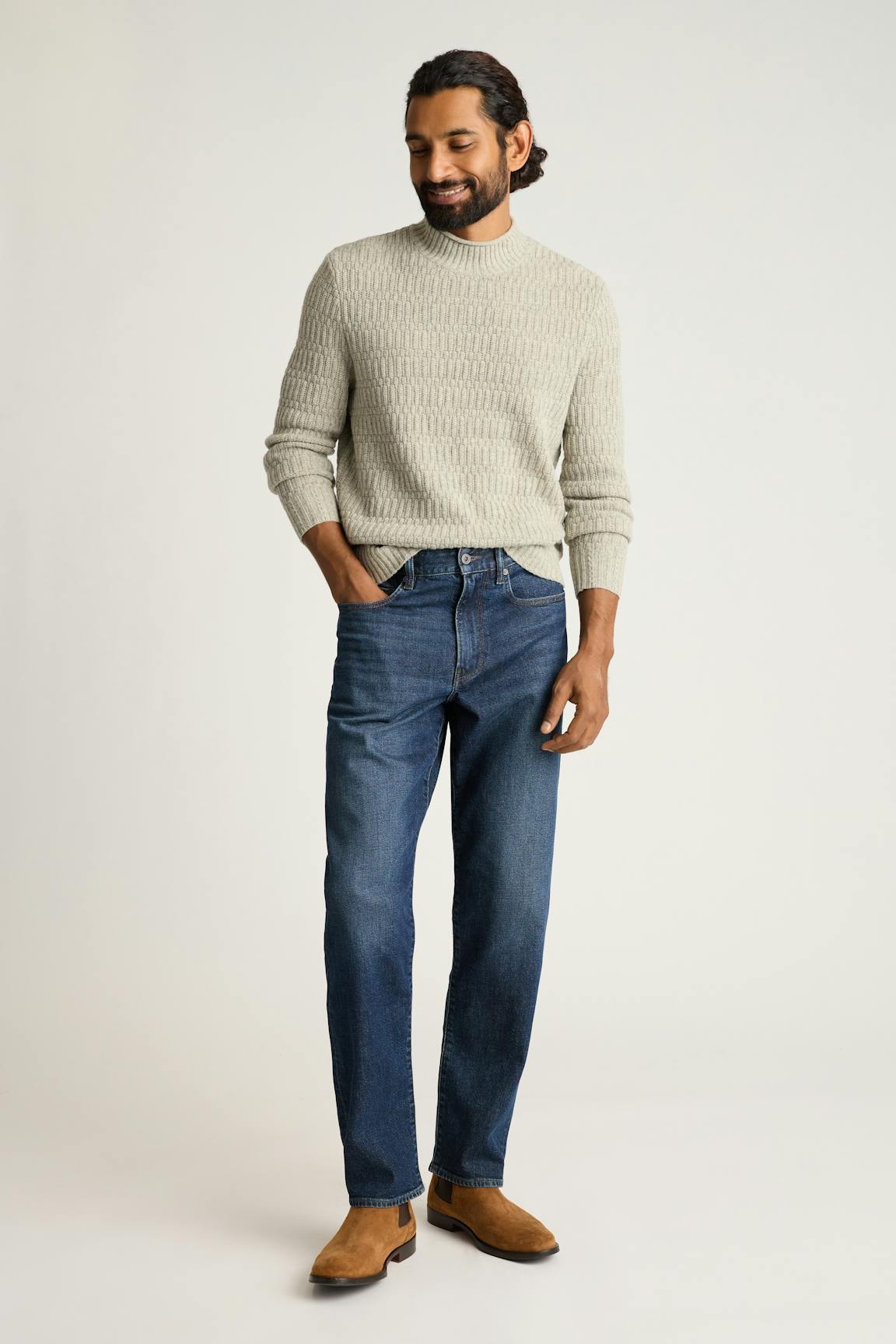 Merino Blend Mock Neck Sweater / Bonobos
