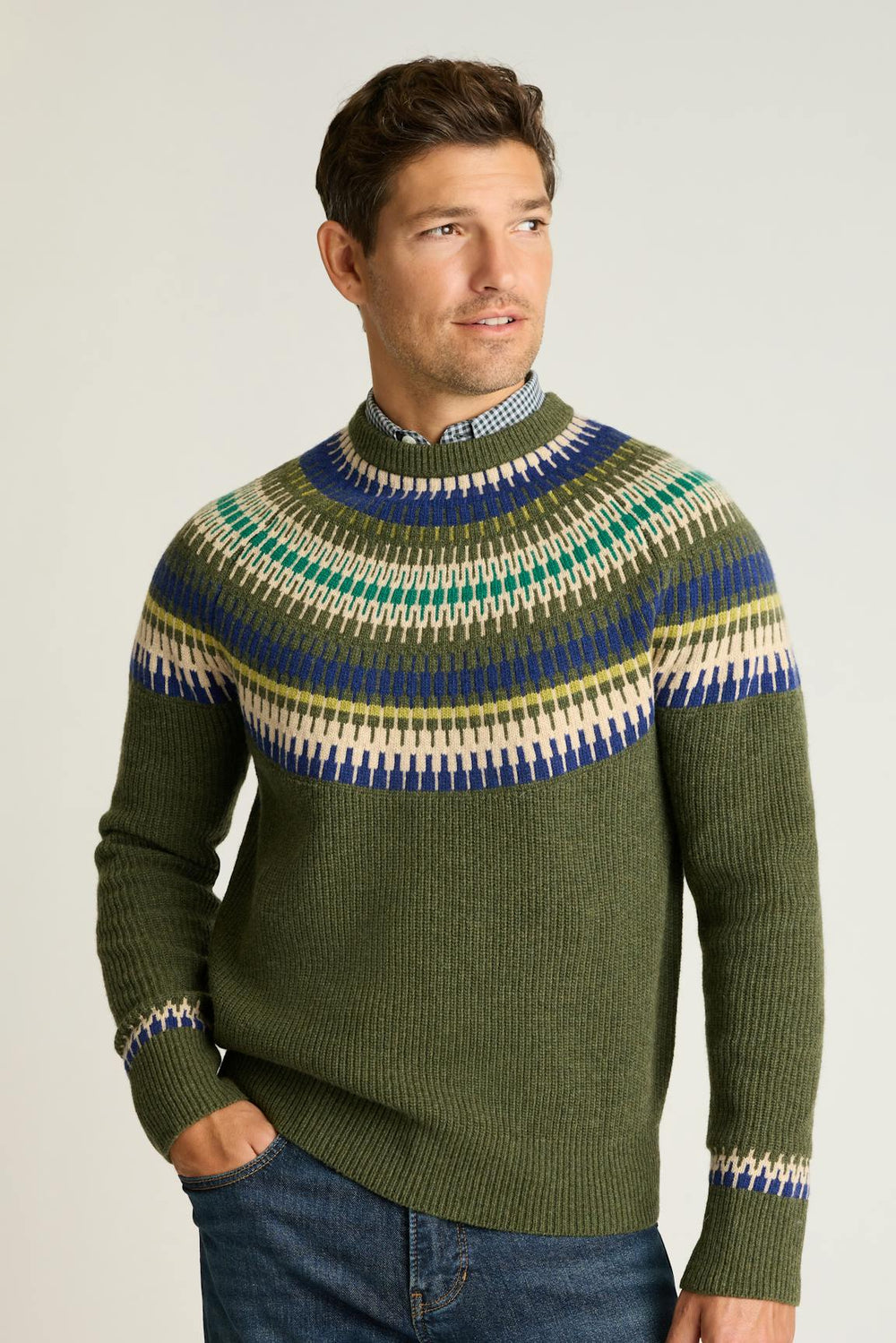 Jazzy Fair Isle Sweater / Bonobos On Sale