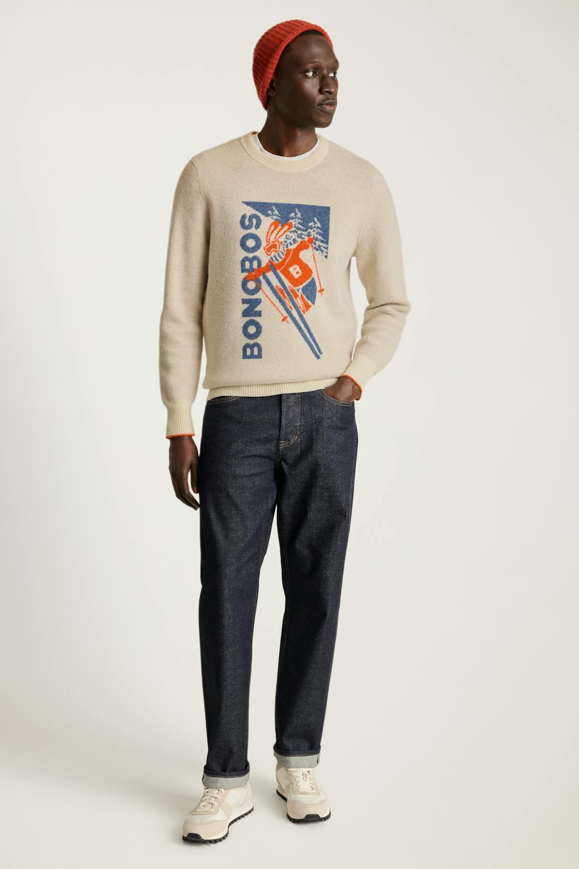 Extrafine Merino Ski Bunny Sweater / Bonobos For Sale