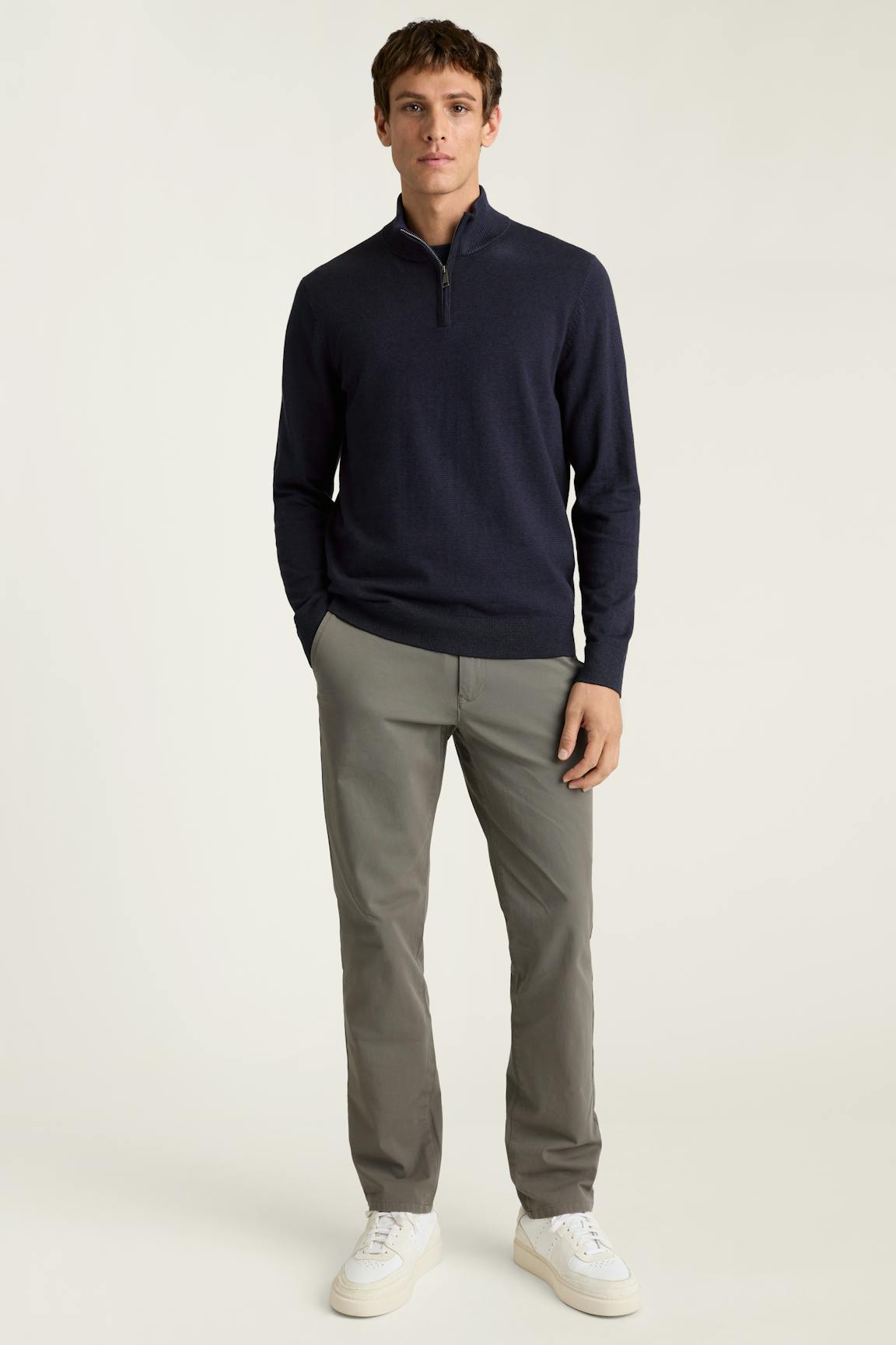 Washable Cotton Cashmere Quarter Zip / Bonobos