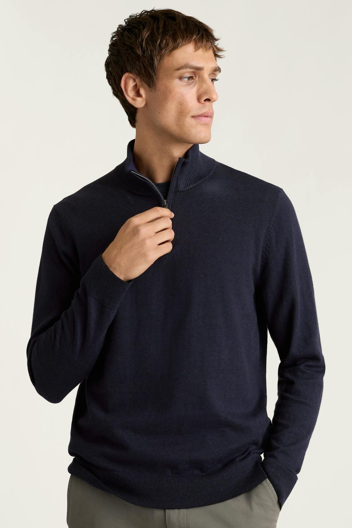 Washable Cotton Cashmere Quarter Zip / Bonobos