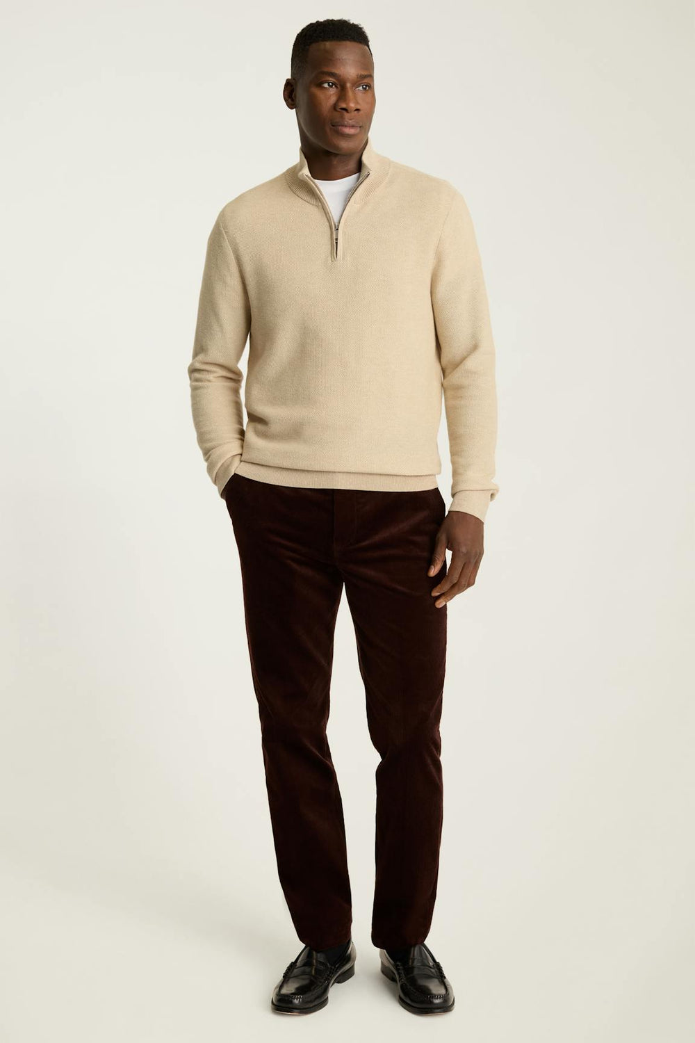 Washable Cotton Cashmere Quarter Zip / Bonobos Outlet