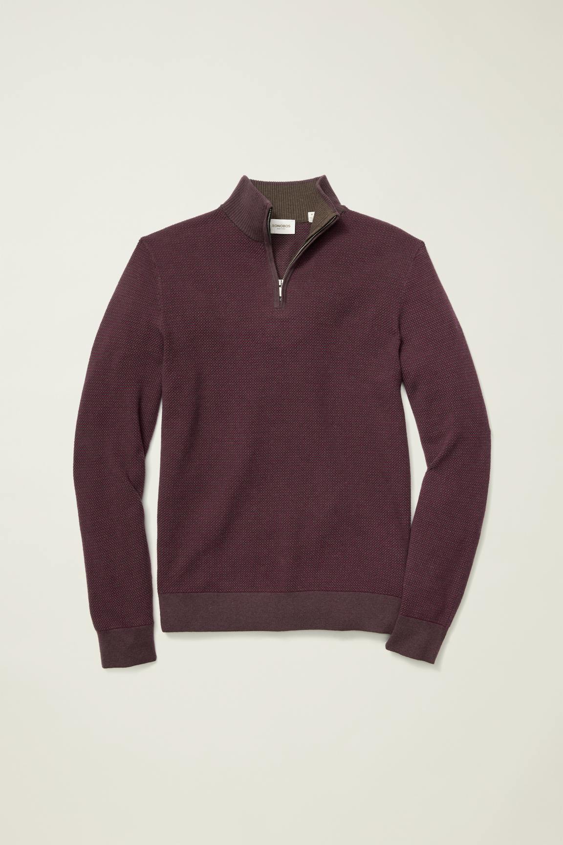 Washable Cotton Cashmere Quarter Zip / Bonobos us