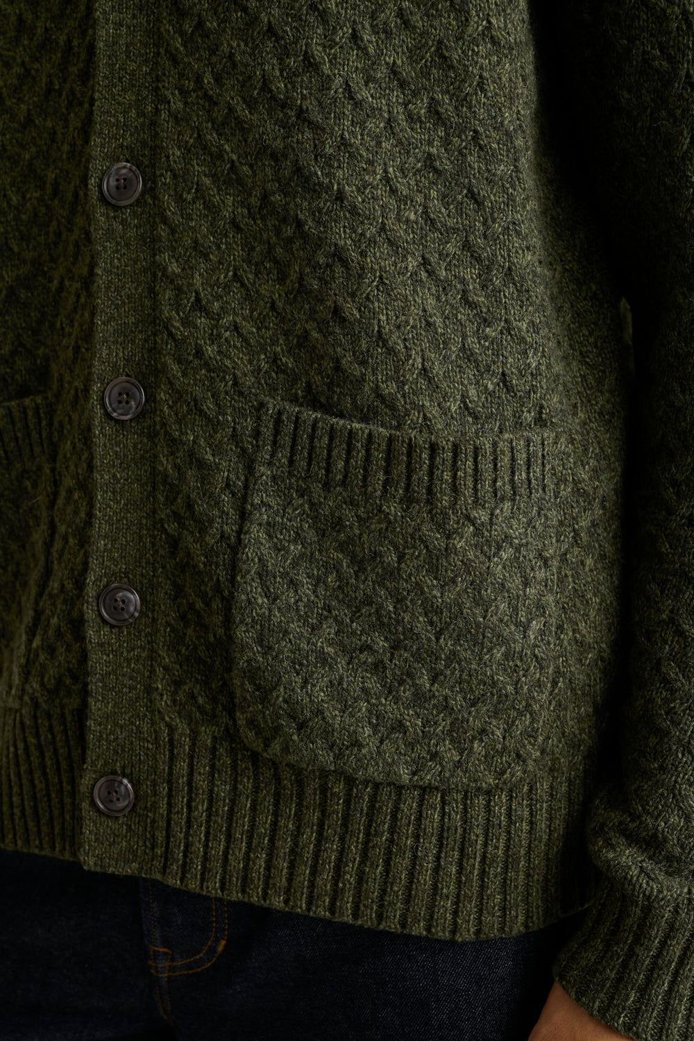Merino Blend Cable Cardigan / Bonobos Discount