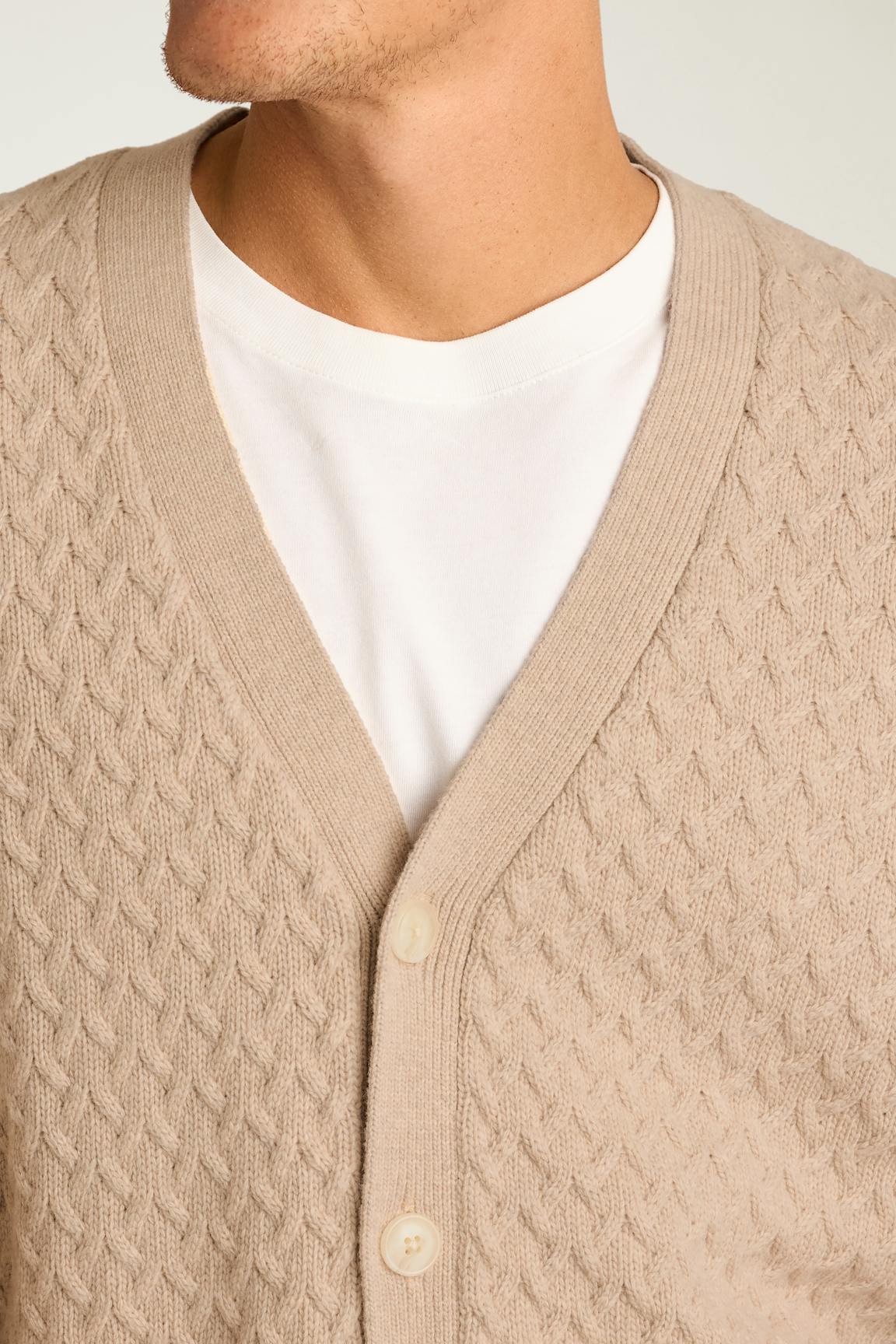 Merino Blend Cable Cardigan / Bonobos Outlet