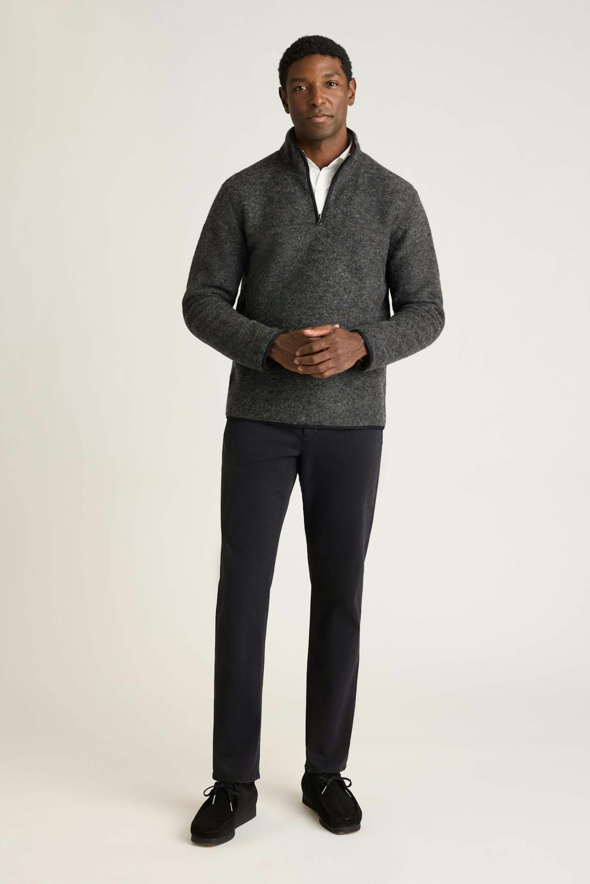 Italian Wool Fleece Quarter Zip / Bonobos On Sale