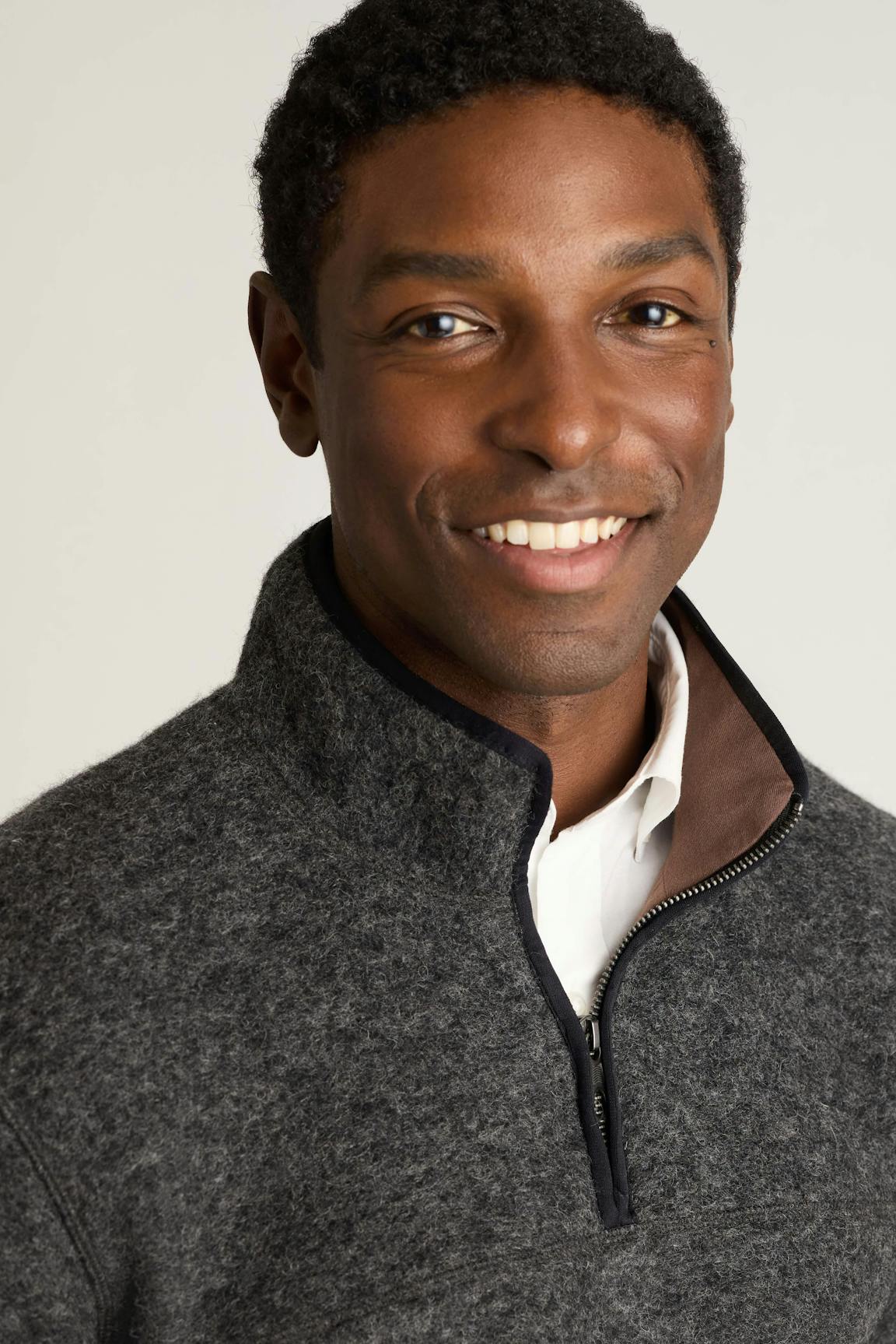 Italian Wool Fleece Quarter Zip / Bonobos On Sale