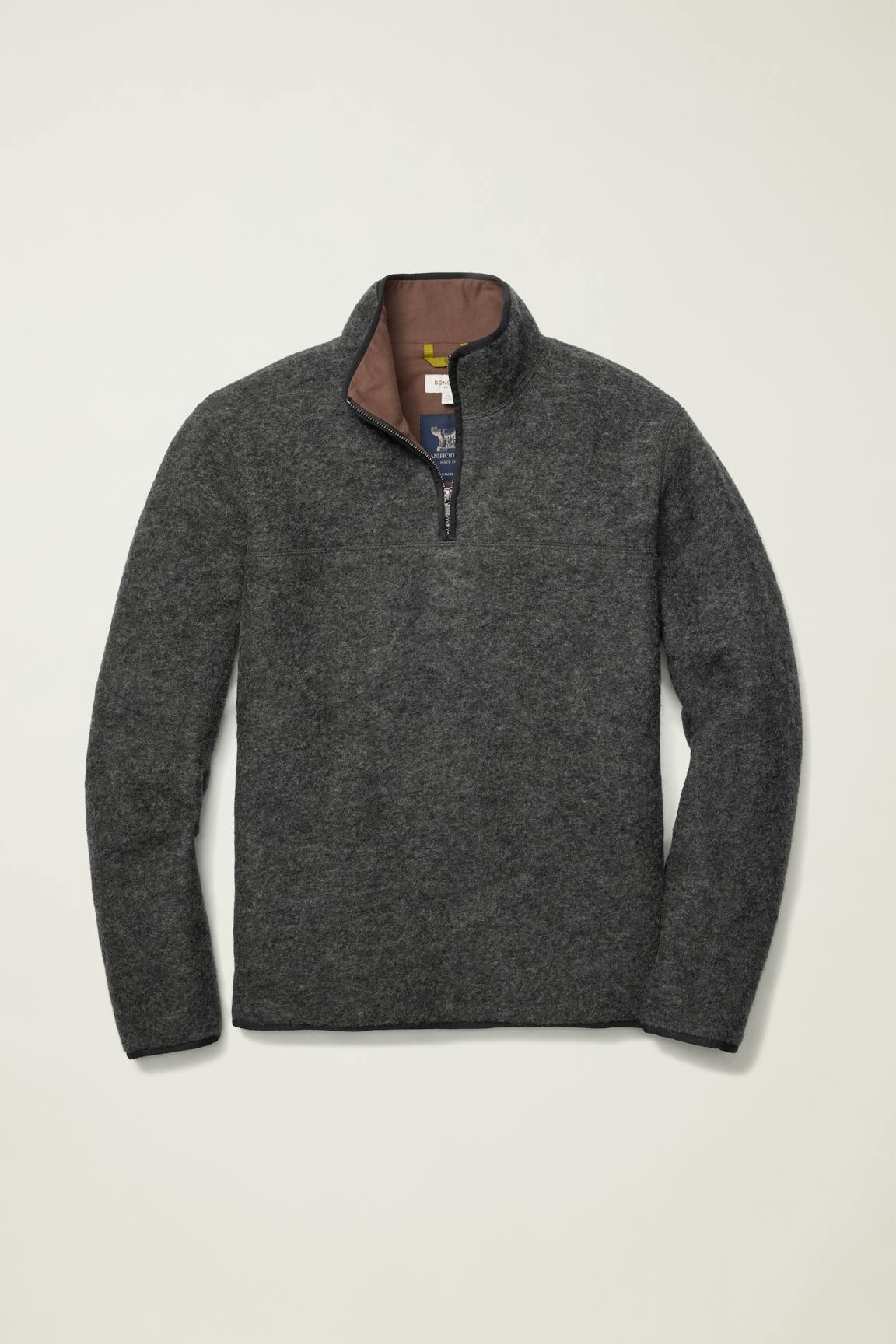 Italian Wool Fleece Quarter Zip / Bonobos On Sale