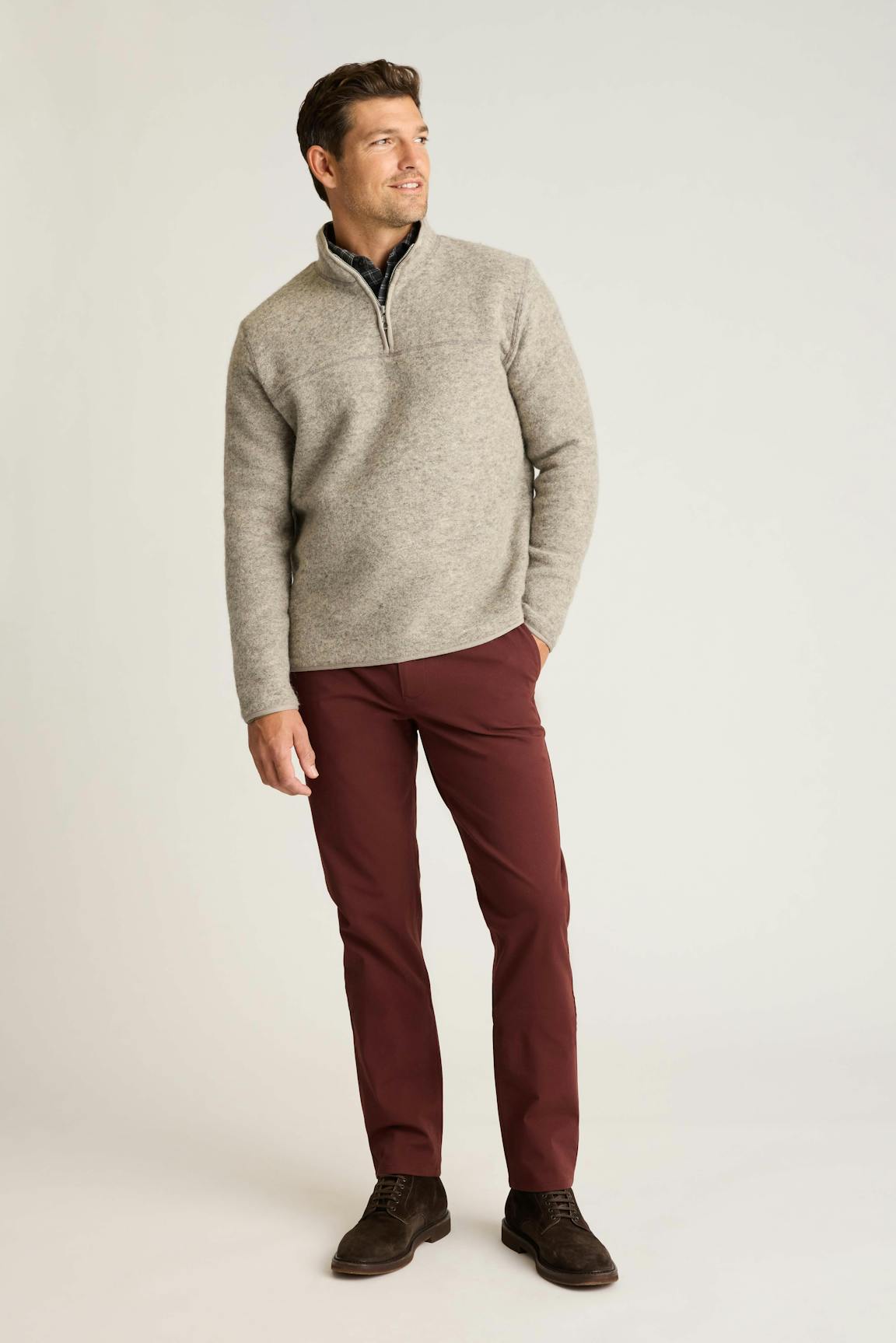 Italian Wool Fleece Quarter Zip / Bonobos