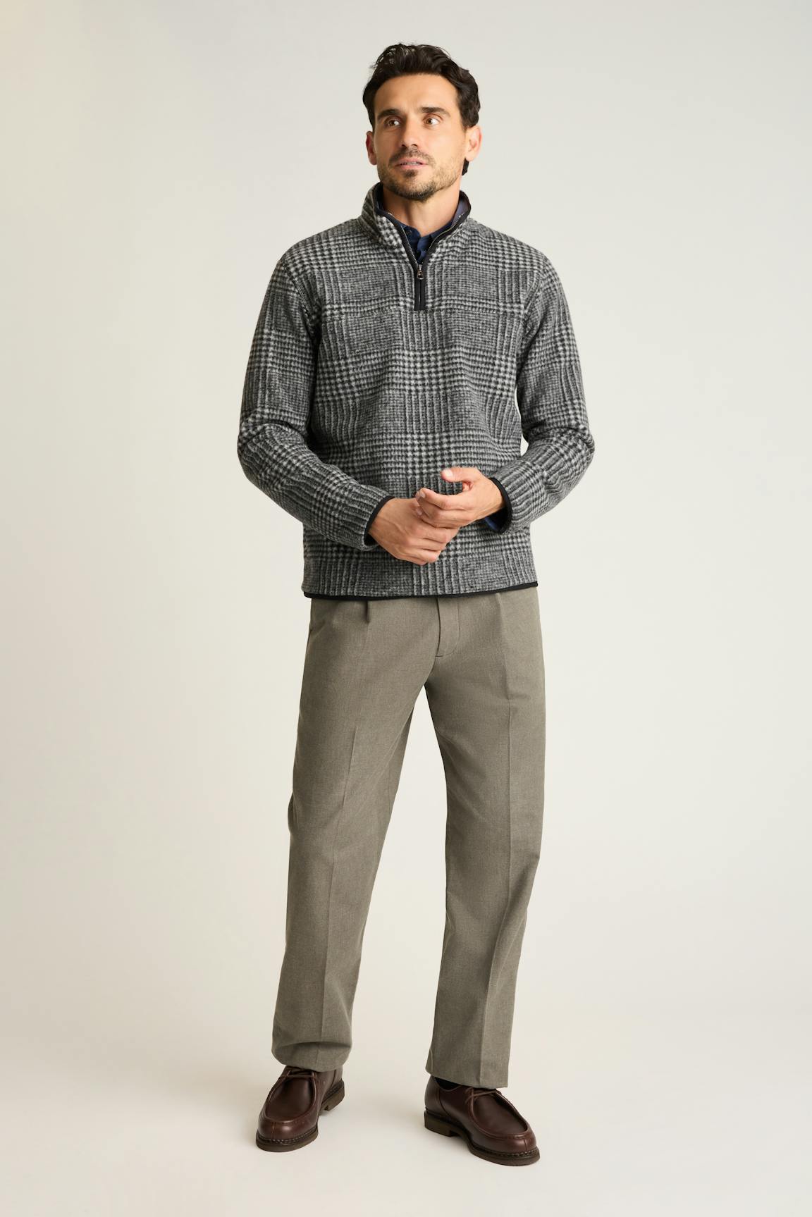 Italian Wool Fleece Quarter Zip / Bonobos Outlet