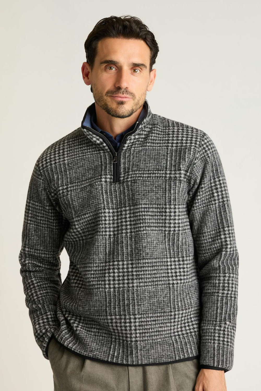 Italian Wool Fleece Quarter Zip / Bonobos Outlet