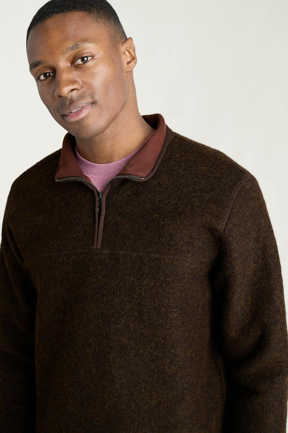 Italian Wool Fleece Quarter Zip / Bonobos For Sale