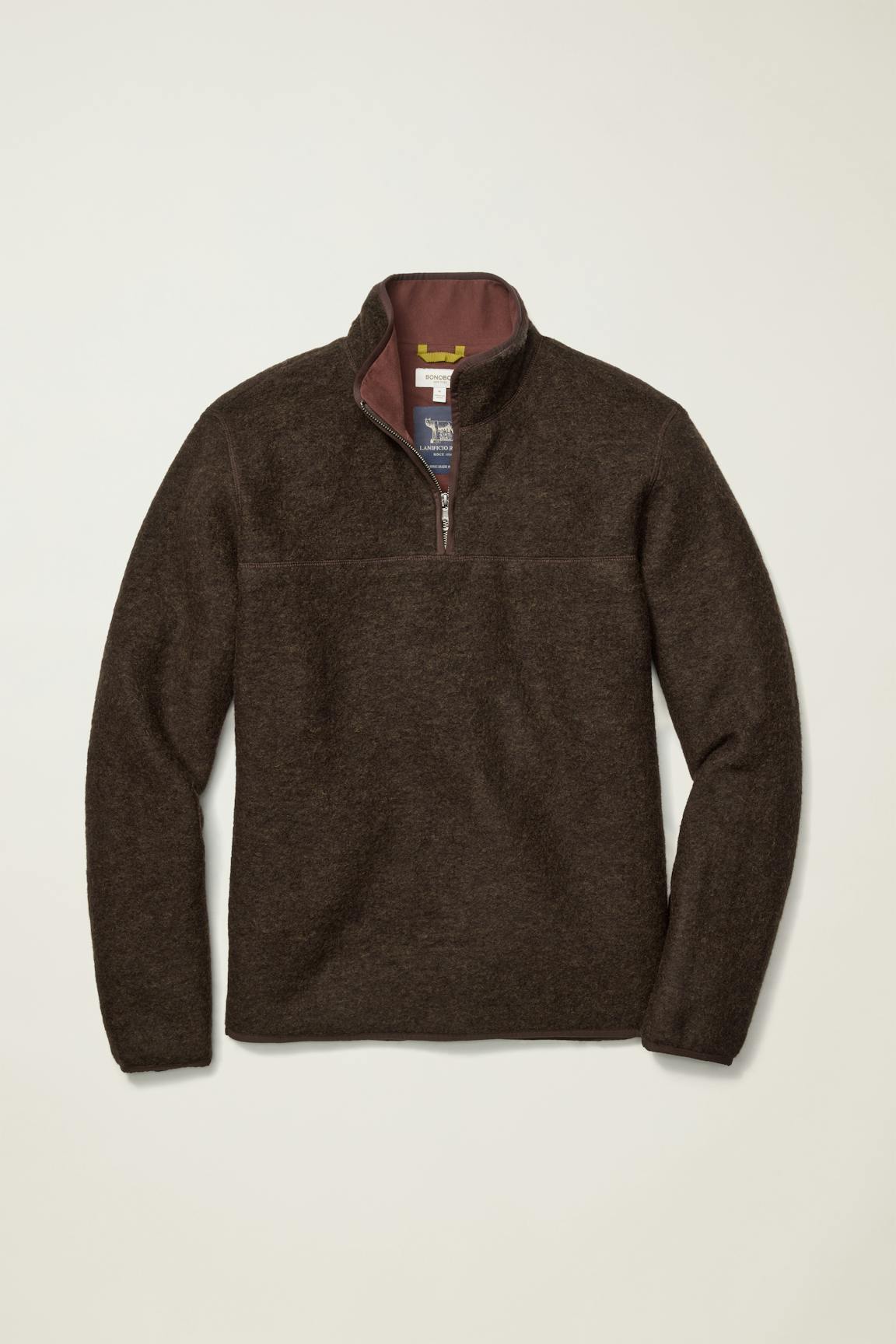 Italian Wool Fleece Quarter Zip / Bonobos For Sale
