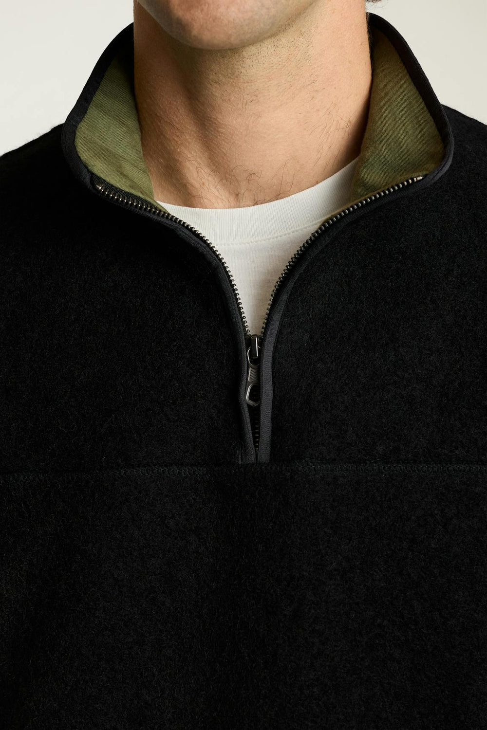 Italian Wool Fleece Quarter Zip / Bonobos Outlet