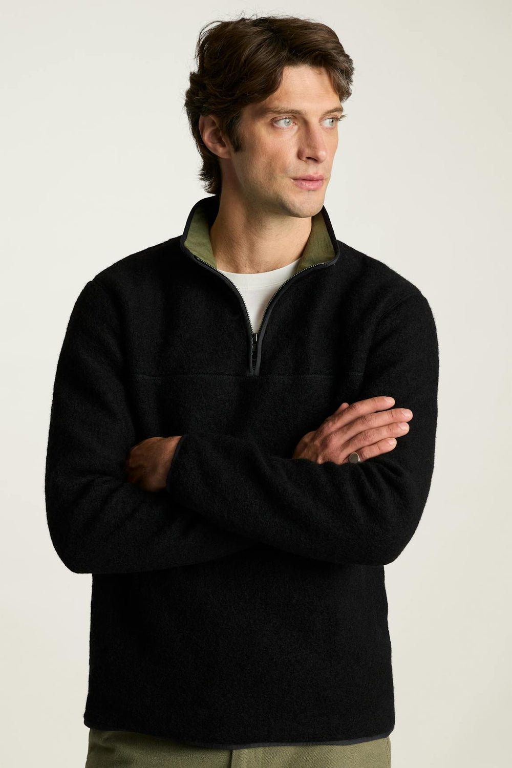 Italian Wool Fleece Quarter Zip / Bonobos Outlet