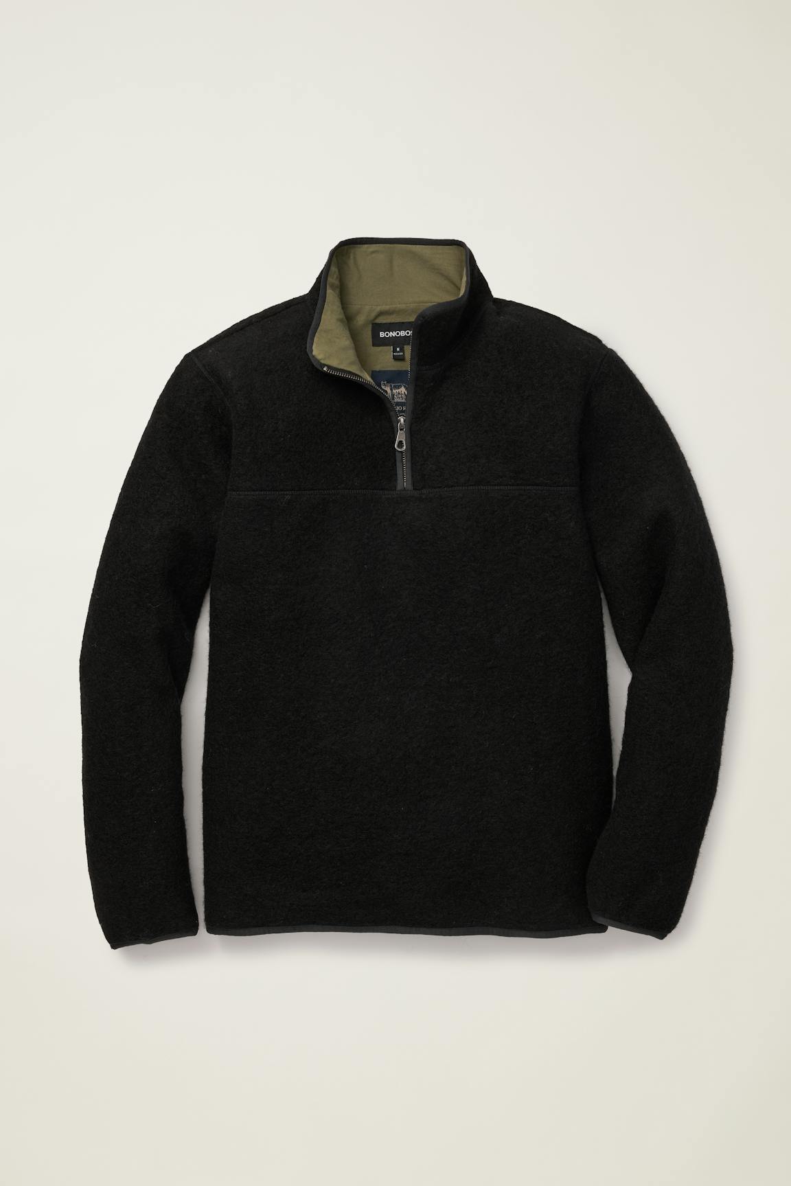 Italian Wool Fleece Quarter Zip / Bonobos Outlet